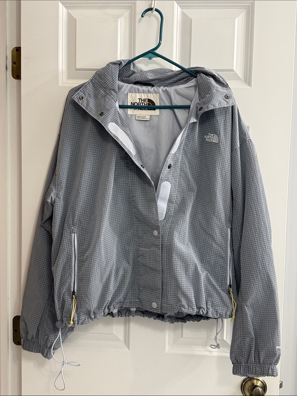 The North Face Light Gray Hooded Jacket